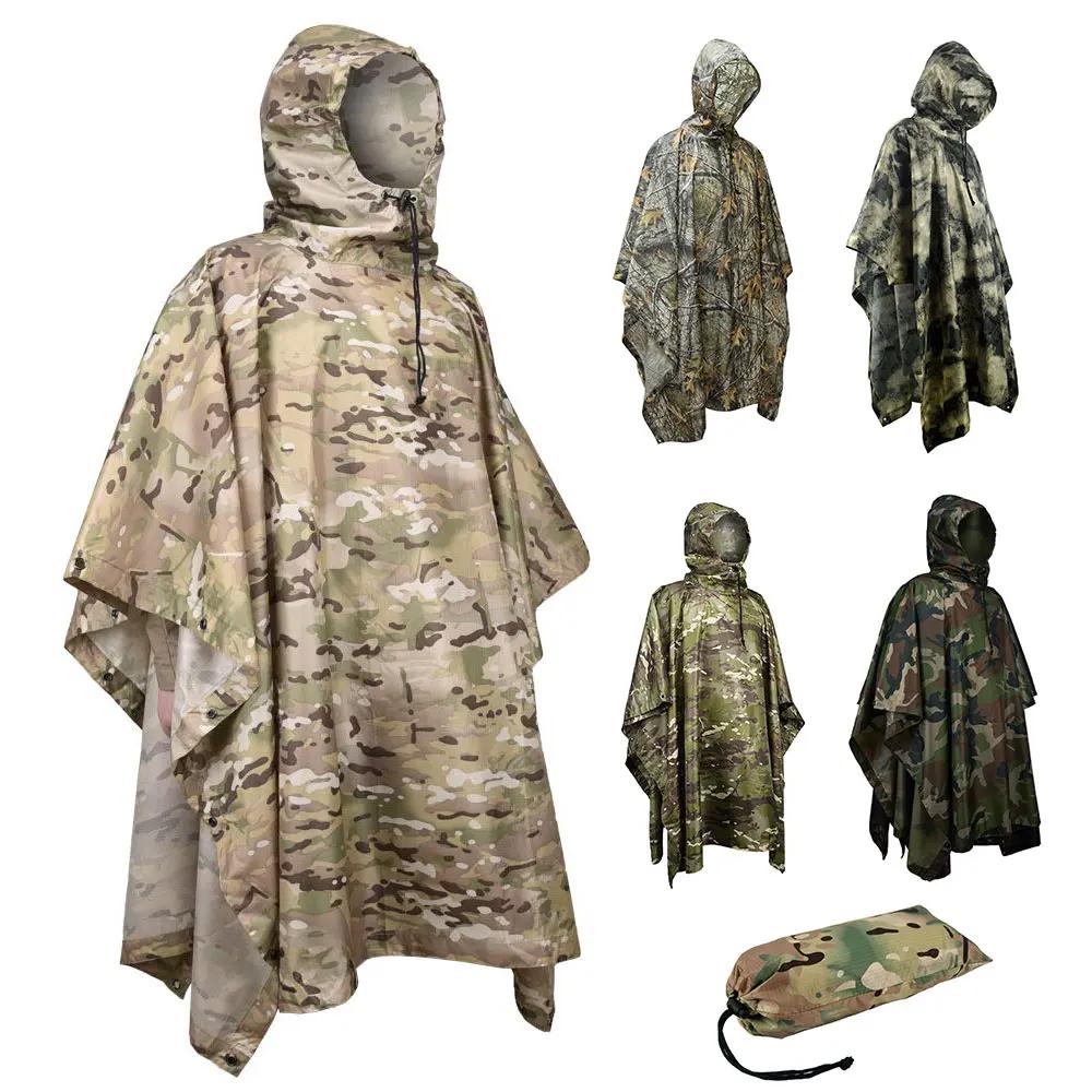 Manteau imperméable tactique de Camouflage pour homme et femme, Portable et pliable, imperméable, co
