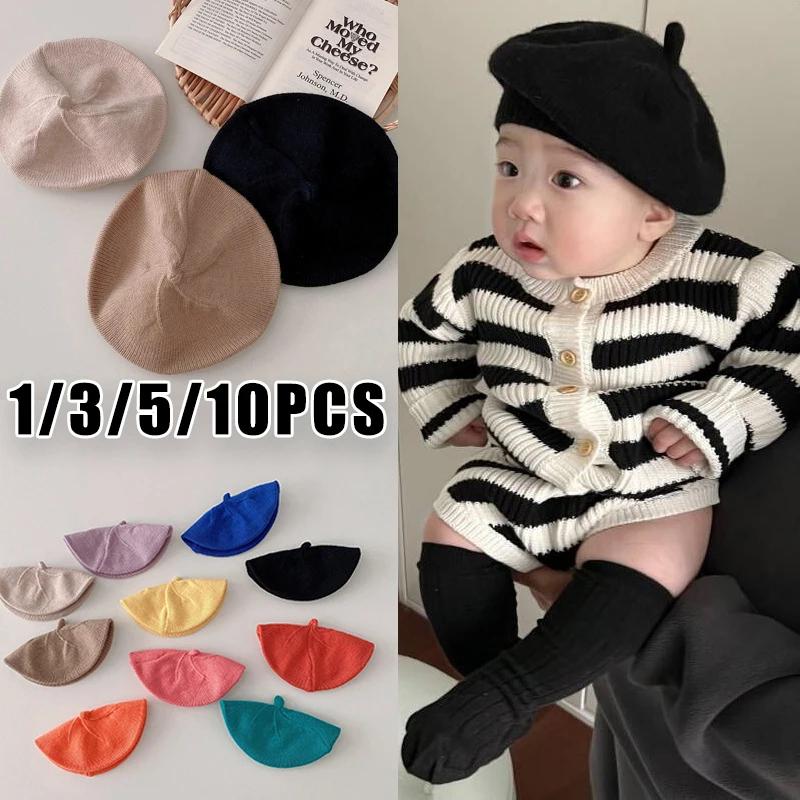 Béret tricoté bébé peintre français automne hiver épais unisexe essentiel berceau nouveau-né
