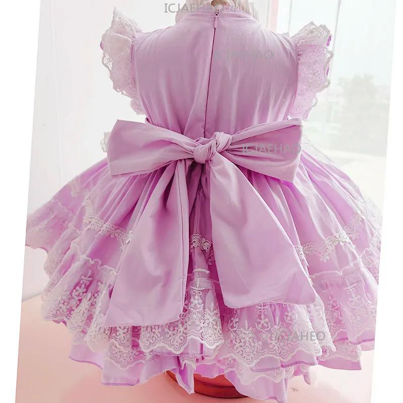 Robe de princesse Lolita pour filles 2026, tenue de tutu pour bébé pour le premier anniversaire, rob
