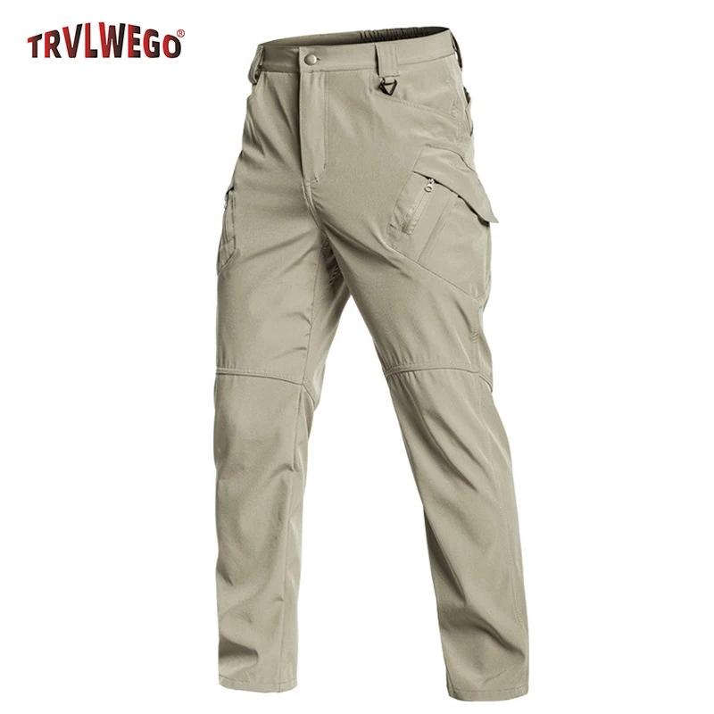 Pantalon décontracté slim fit pour homme, printemps-été, plusieurs poches, micro-élasticité, pour vo