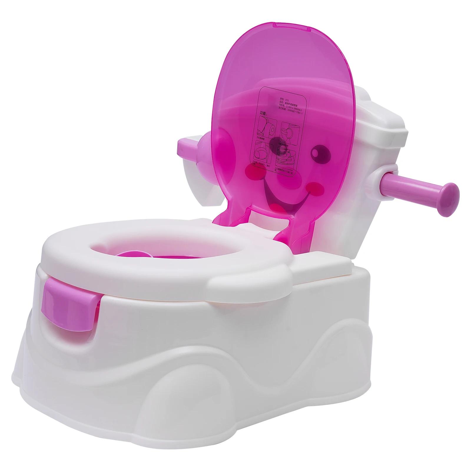 Siège d'entraînement de pot portable - Toilettes pour bébé de 6 mois à 5 ans avec design de voiture de dessin animé
