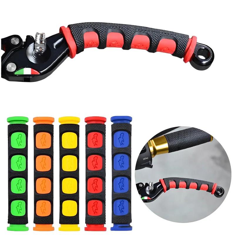 Poignée de frein de Moto, manchon en Silicone, souple, antidérapant, durable, protection du guidon d