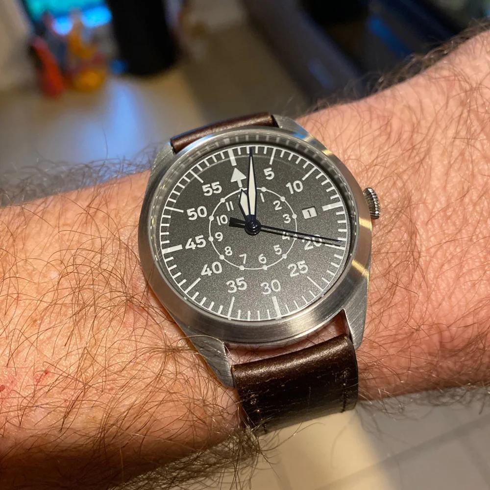 Flieger Montre pilote A Type B aviateur champ automatique Reloj Piloto Relogio Montre-bracelet mécan
