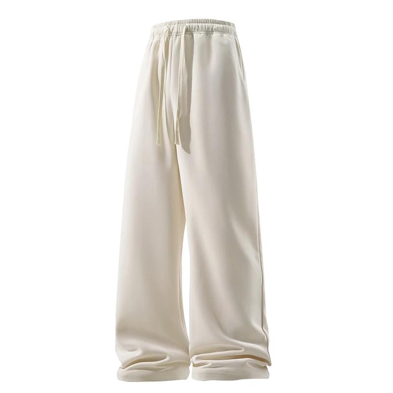 Pantalon à jambes larges pour hommes, mode décontractée, respirant, survêtement polyvalent, élastiqu