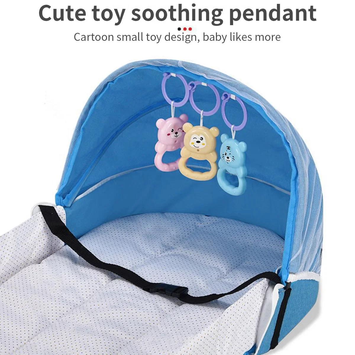 Lit voyage bébé nid couchage nouveau-né filet pliable moustiquaire sac berceau portable léger