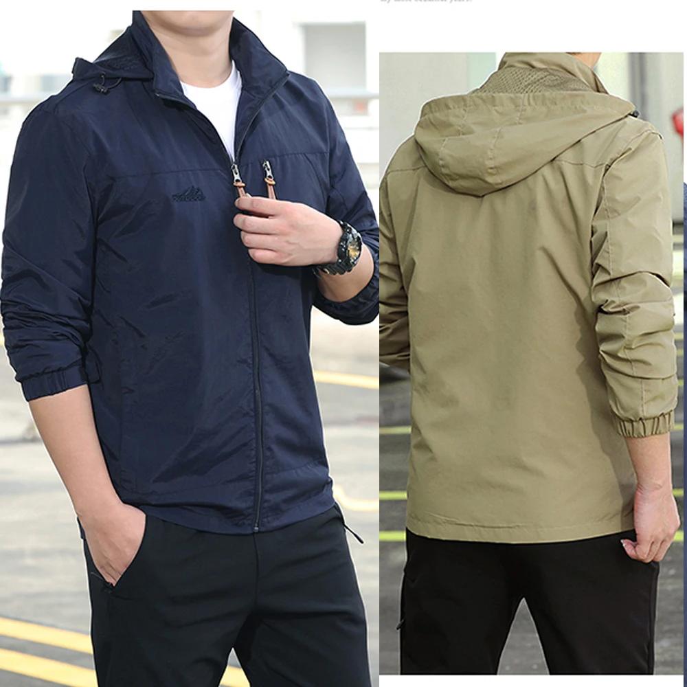Coupe-vent Hommes DulJacket Imperméable En Plein Air À Capuche Manteau Sports Militaire Taille Europ