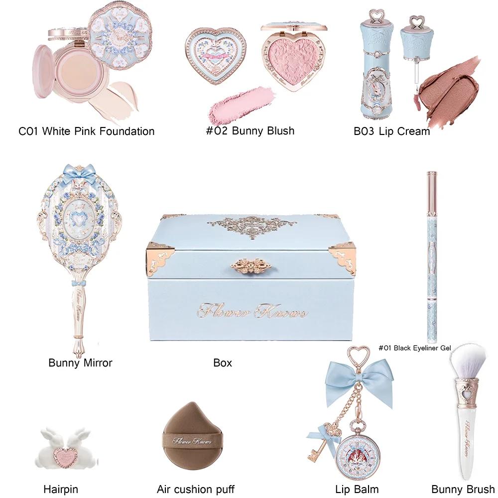 Coffret Cadeau Tout-en-un Flower Knows Strawberry Rococo : Kit Maquillage Professionnel Complet avec