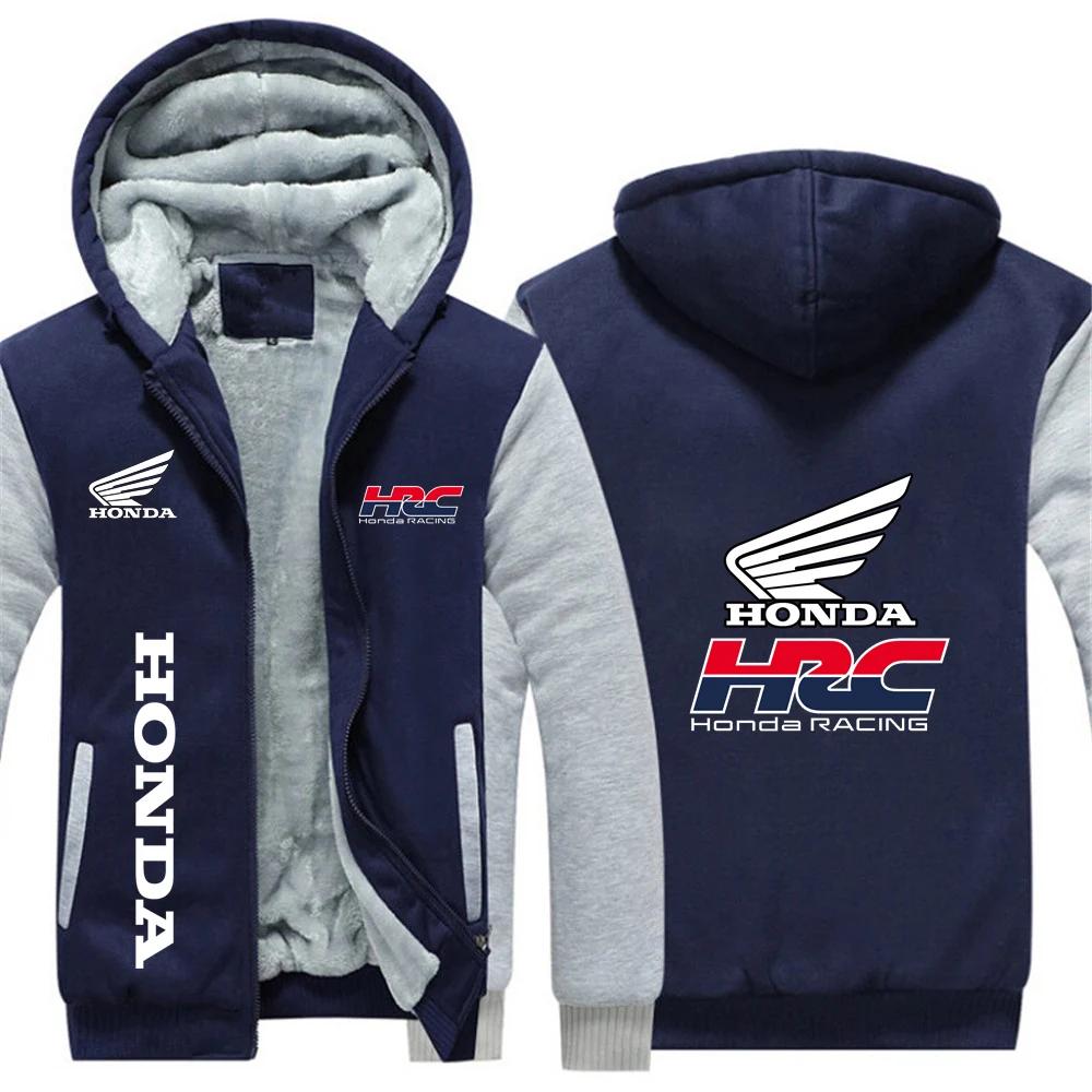 2025 Honda racing hommes nouveaux sweats à capuche automne hiver chaud épaissir polaire mode manteau
