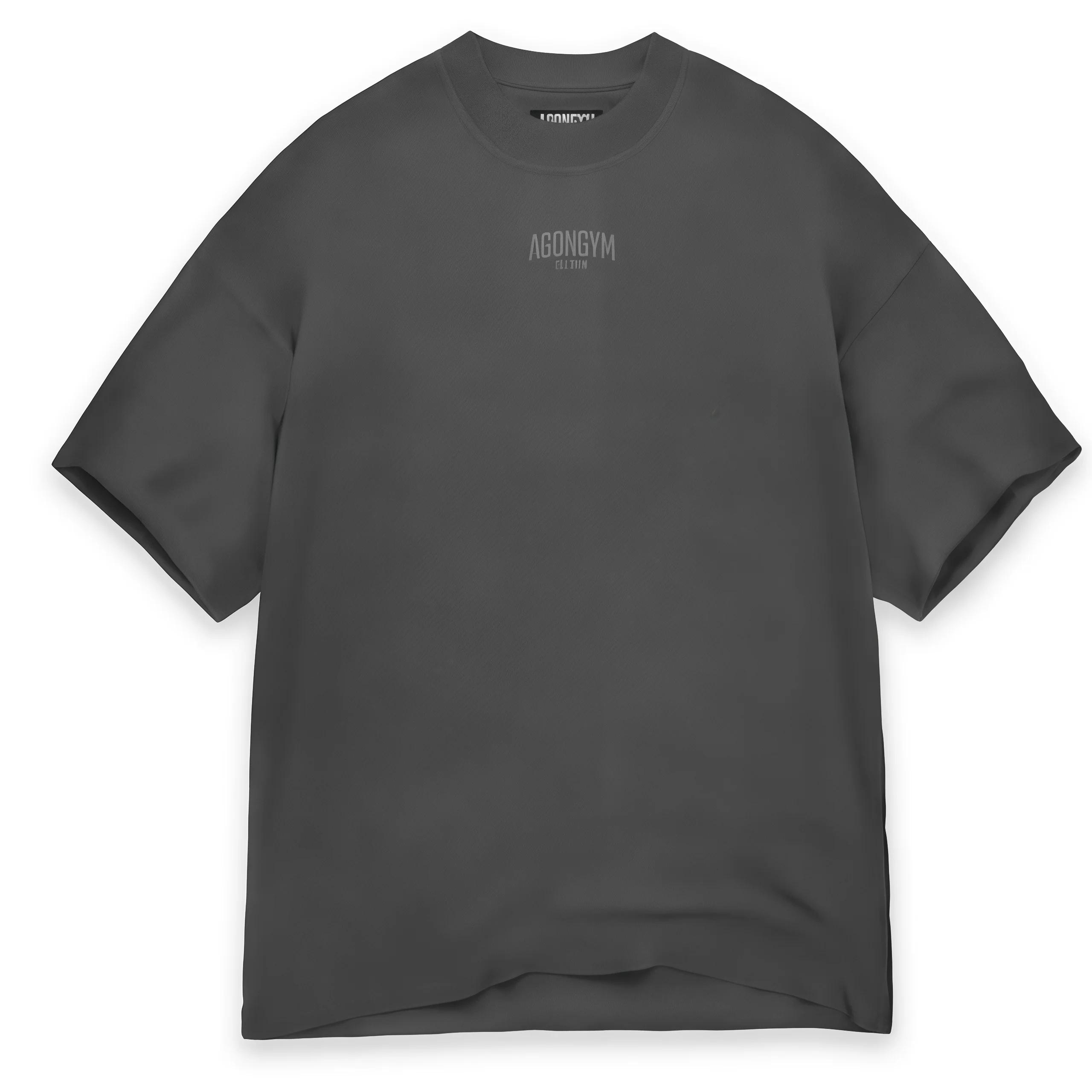 AGONGYM nouvelle tendance de la mode hommes T-shirt sport coton manches courtes chemises amples musc