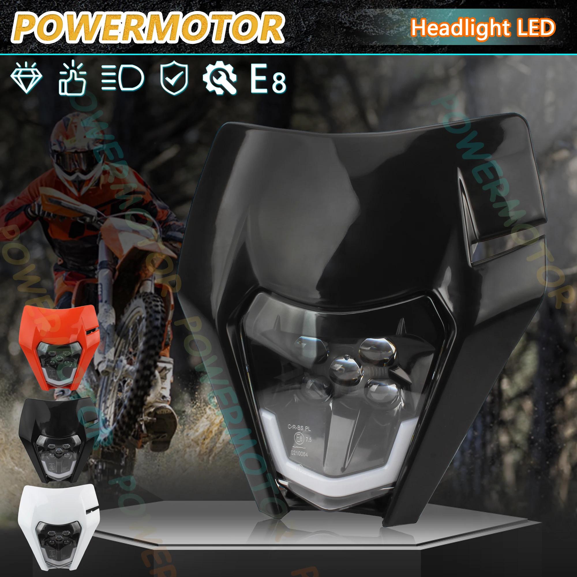 Phare de moto à LED pour KTM EXC XC SX MX XC 125 250 300 450 Supermoto Dirt Bike Motocross Phares Pl