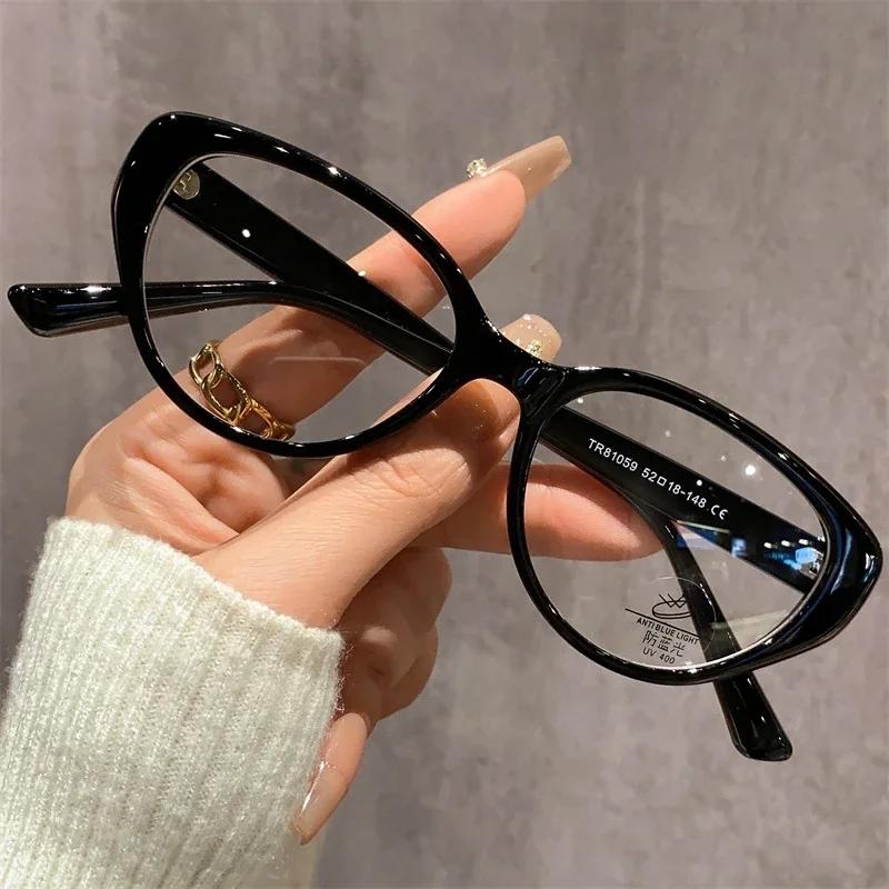 Lunettes de myopie rétro œil de chat coréen, à la mode, Anti lumière bleue, vue de près, Ultra légèr