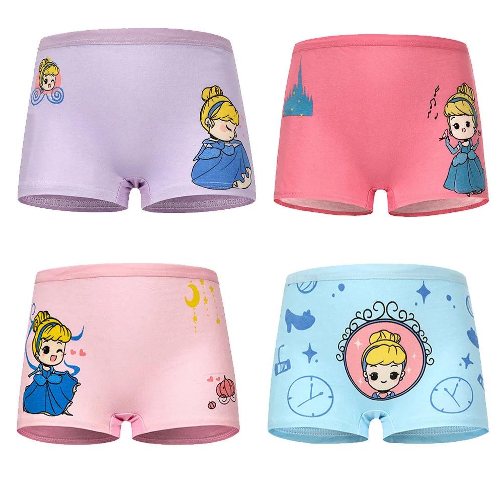 4 pièces/lot conception enfants filles culottes coton doux joli dessin animé licorne enfant sous-vêt