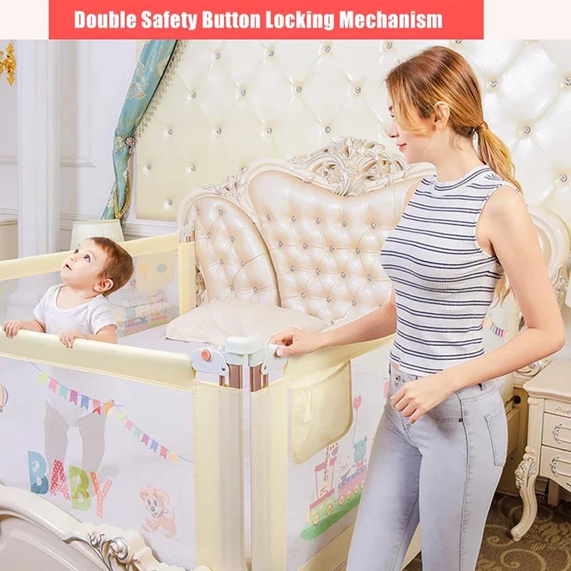 IMBABY barrière pour lit barrière de protection relevable lits de protection latéraux Anti-chute 1.5