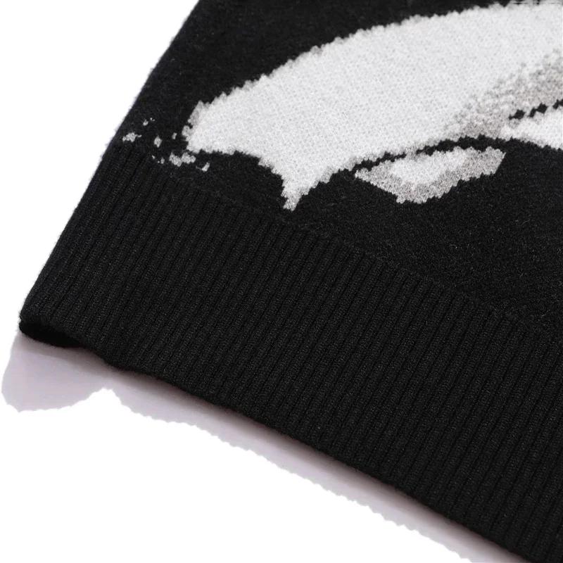 Femmes Hip Hop Streetwear Harajuku pull Vintage Style japonais Anime fille tricoté 2023 coton pull c