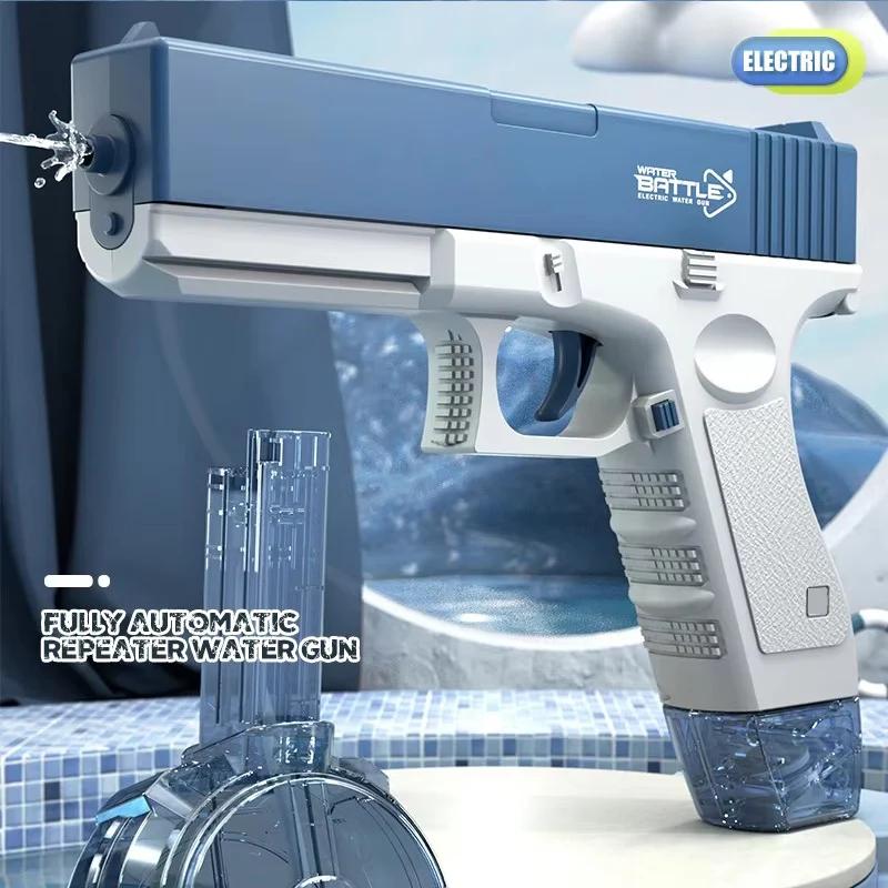 Pistolet à eau électrique portable, jouets d'extérieur pour enfants, rafale automatique
