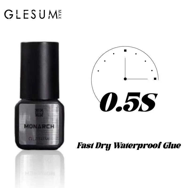 Glesum – colle pour cils de niveau principal, adhésif sec 0.8s, résistant à l'huile et à l'eau, temp