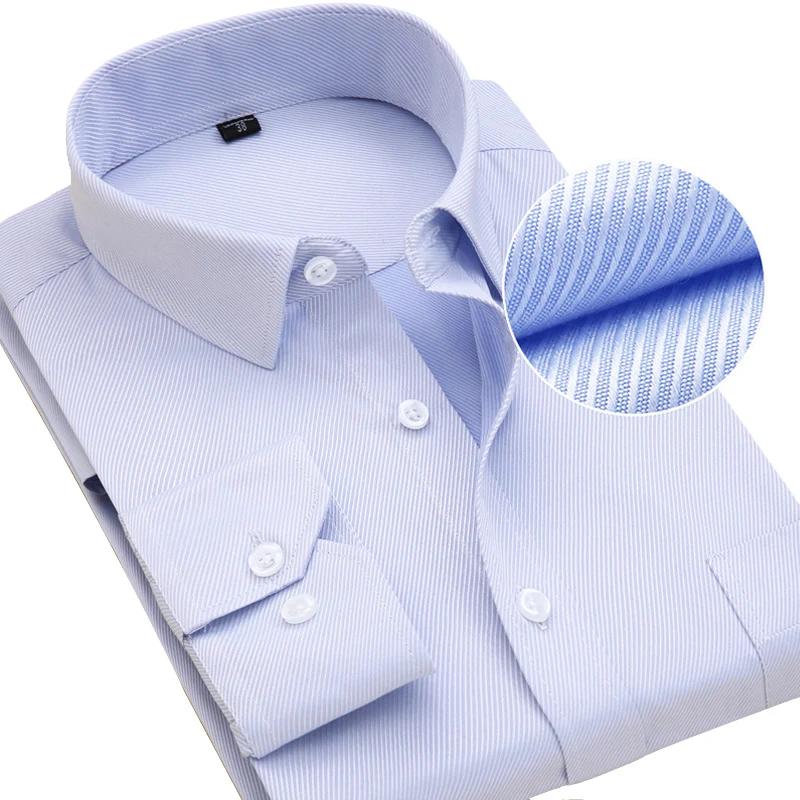 Chemises habillées à manches longues pour hommes, grande taille 8XL, qualité supérieure, coupe cintr