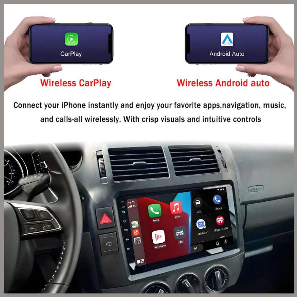 Autoradio Android 16 pour Volkswagen VW Polo MK4 6Q 9N 9N3 2004-2009 Lecteur multimédia Stéréo auto