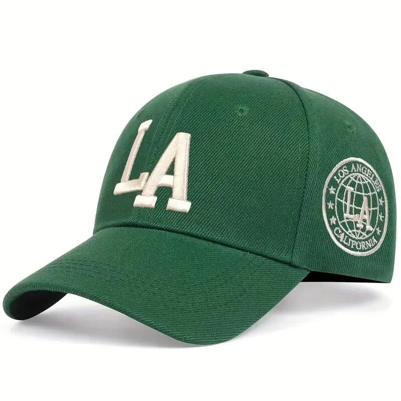 Casquettes de Baseball unisexes avec lettres LA brodées, chapeaux décontractés réglables pour l'exté