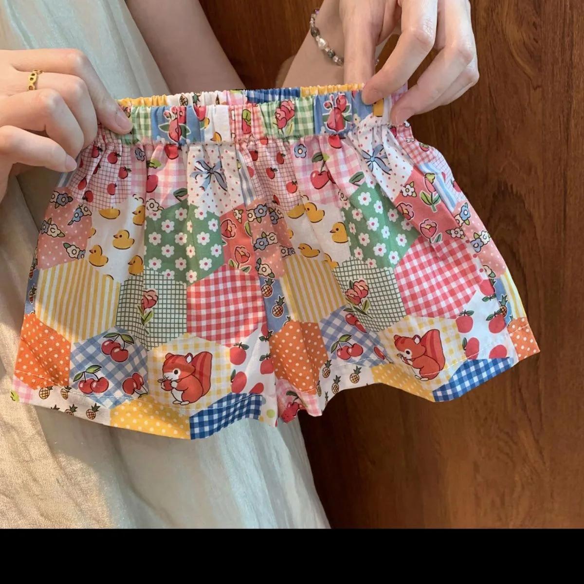 Ensemble vêtements maison été Hello Kitty filles deux pièces short sans manches