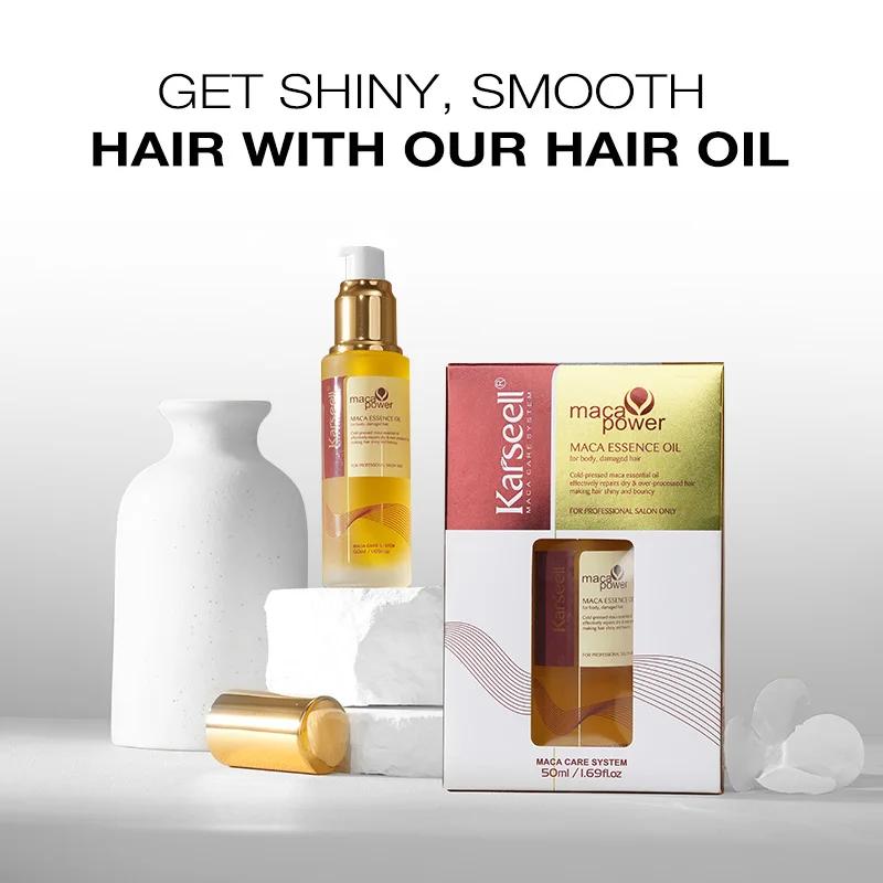 Karseell 50ml huile d'argan marocaine 50ml 1.69 fl.oz pour la guérison des cheveux sérum capillaire