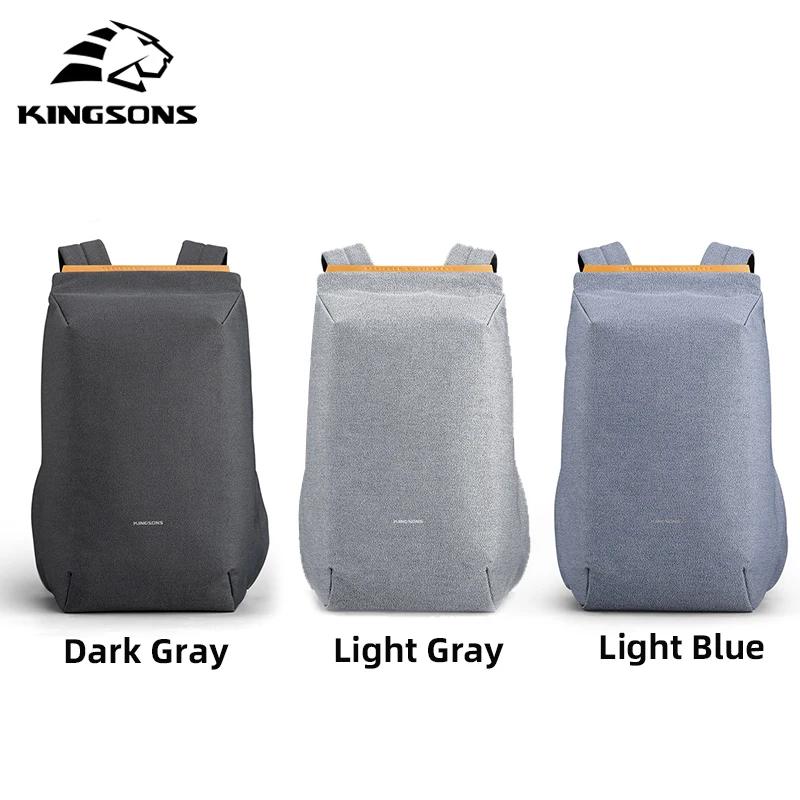 Kingsons 2025 nouveau USB charge sac à dos pour ordinateur portable 15.6 pouces sac d'ordinateur por