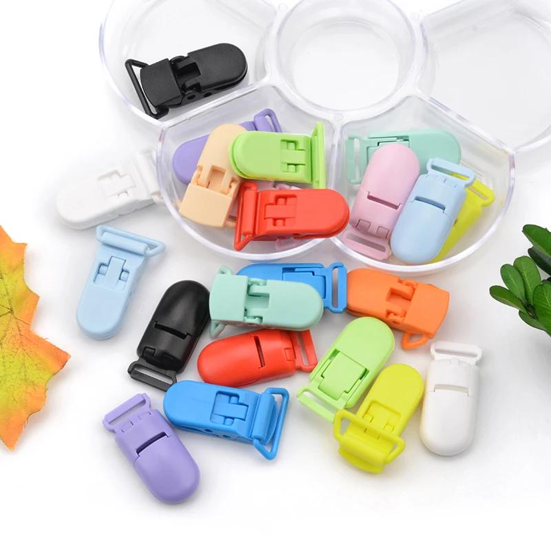 Fermoir en plastique pour mamelon de bébé, 20mm, perles colorées en Silicone, accessoire de fabricat
