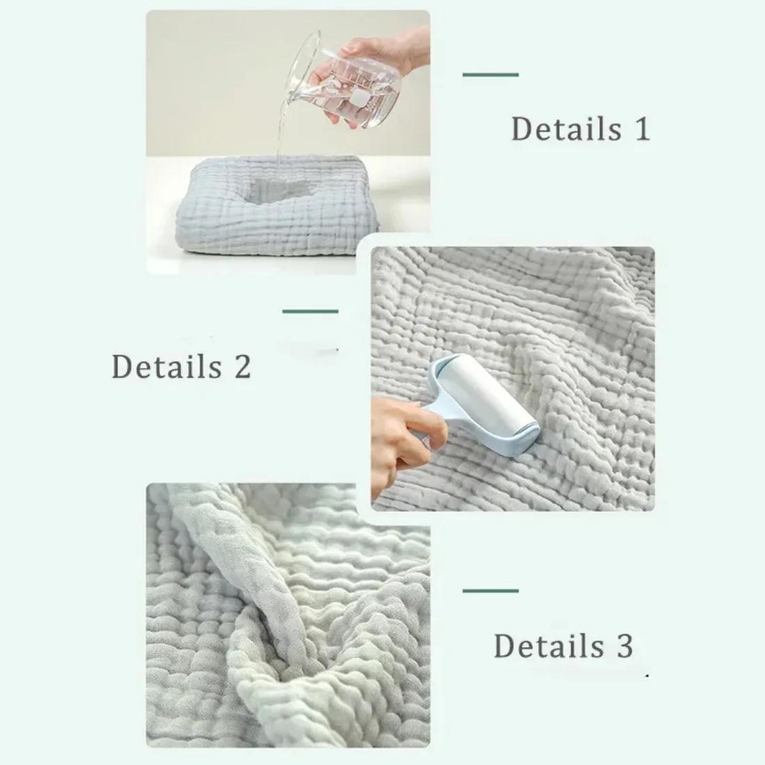 Serviette de bain bébé 6 couches coton - Lange emmaillotage mousseline bulles 105x105cm