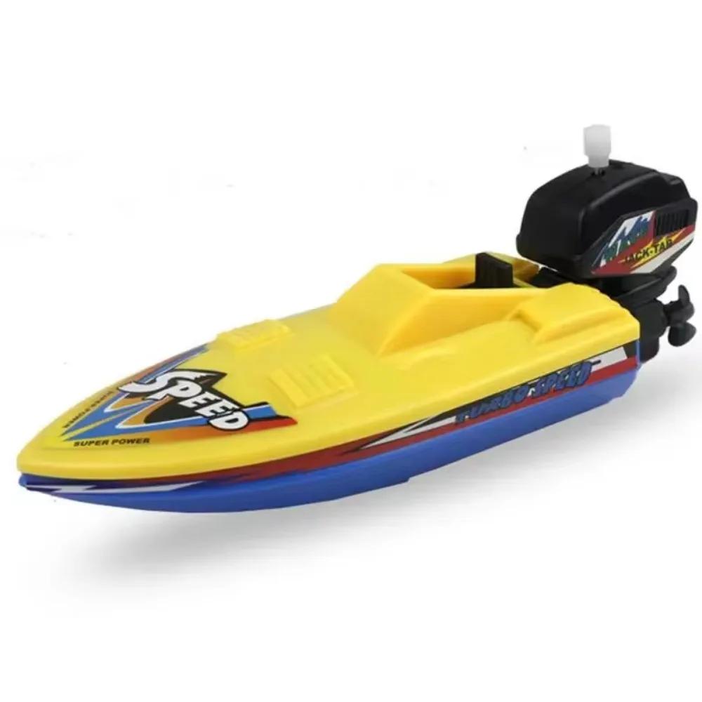 1pc bateau de vitesse horloge jouets bateau liquidation jouet flotteur dans l'eau enfants jouets cla