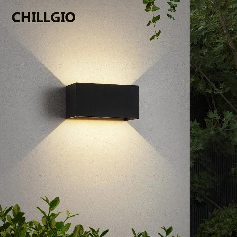 CHILLGIO extérieur capteur mouvement appliques murales étanche porche jardin décoration lampe IP65 m