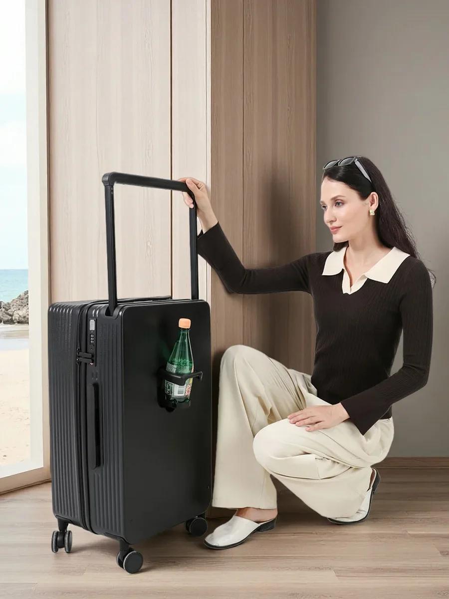 Ensemble de bagages 20+14"24+14" avec USB et porte-gobelet TSA Lock 360 ° Roues crochet de pied su