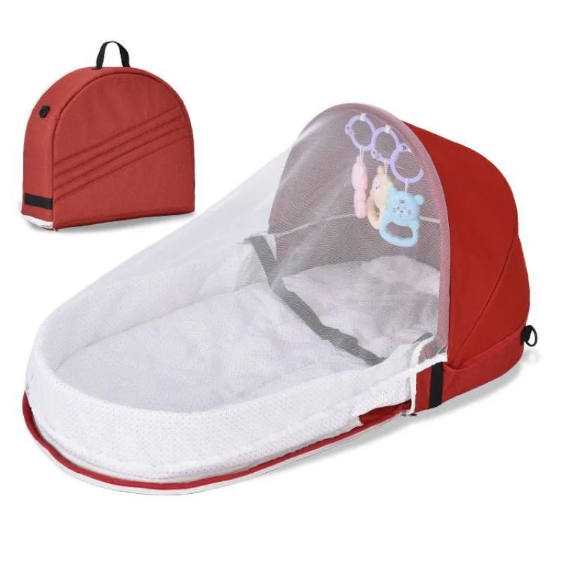 Berceau anti-pression pour bébé, pliable et portable, isolation pour nouveau-né, lit de voyage facil