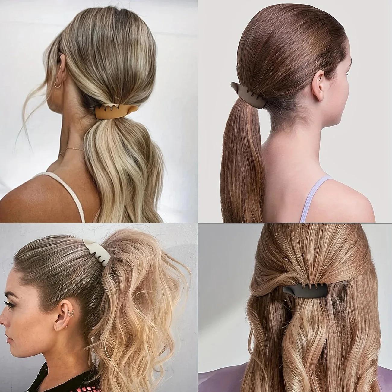 1/4 pièces torsion banane pince verticale pince queue de cheval pince à cheveux Volume de cheveux fi