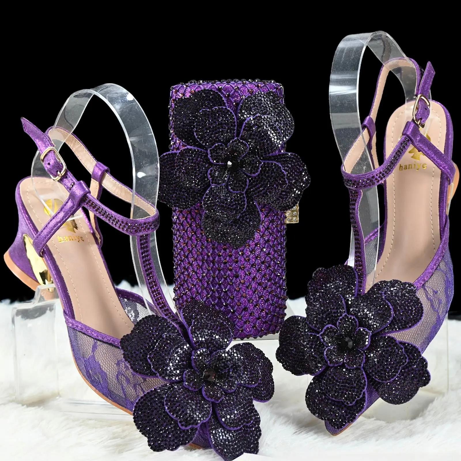 Doershow ensemble de chaussures et de sacs de mode de mariage africain chaussures italiennes argenté