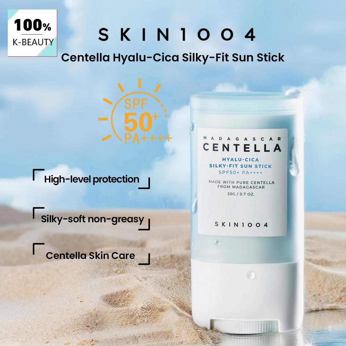 Stick solaire soyeux SKIN1004 Madagascar Centella Hyalu-Cica SPF50+ PA++++, protection solaire toute