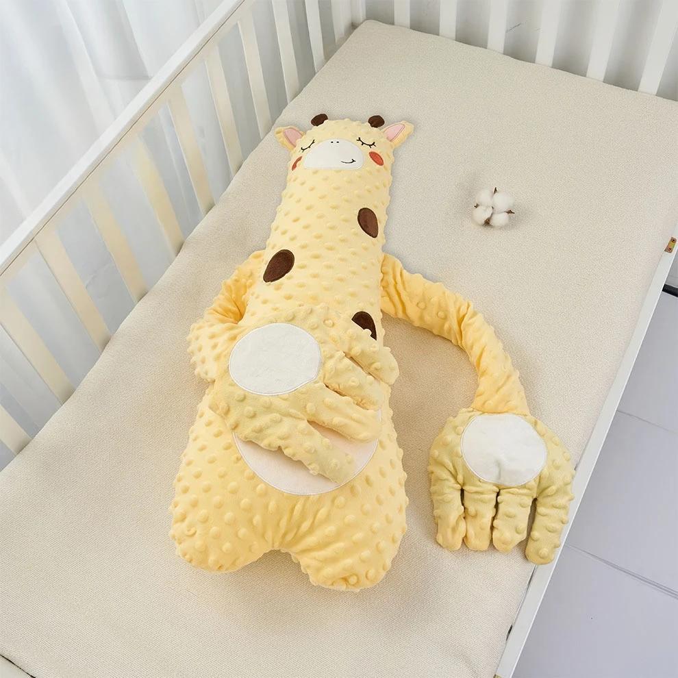 Oreiller de couchage pour bébé, poupée de tapotement pour nouveau-né, avec paume apaisante, télécomm