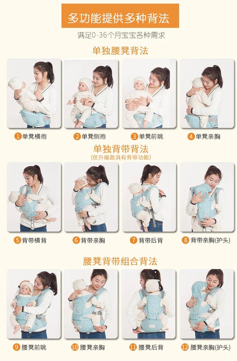 0-36M porte-bébé ergonomique infantile enfant bébé Hipseat fronde économiser l'effort kangourou atta