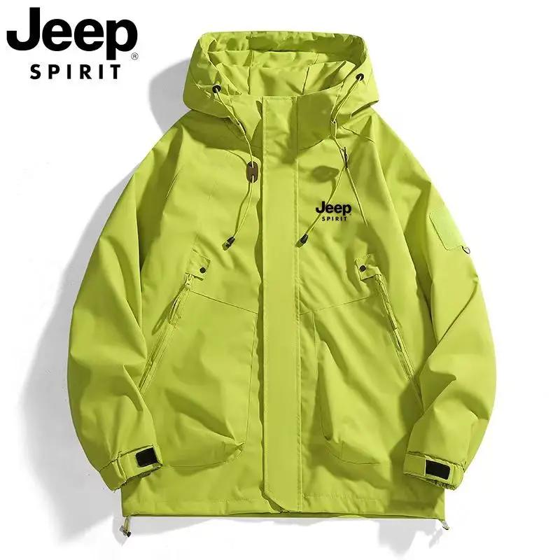 Veste coupe-vent JEEP pour hommes et femmes, nouveau style printemps/automne 2026, coupe-vent à capu