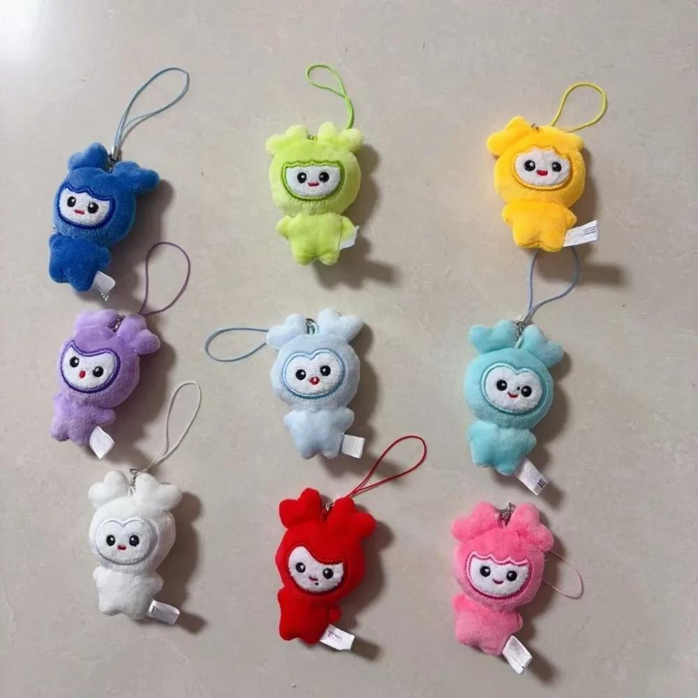 9 pièces Pendentif de sac et porte-clés Momo, figurine de dessin animé adorable, accessoires populai