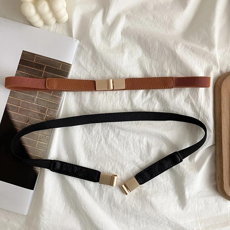 Ceinture fine élastique pour filles, décoration, mode, robe, jupe