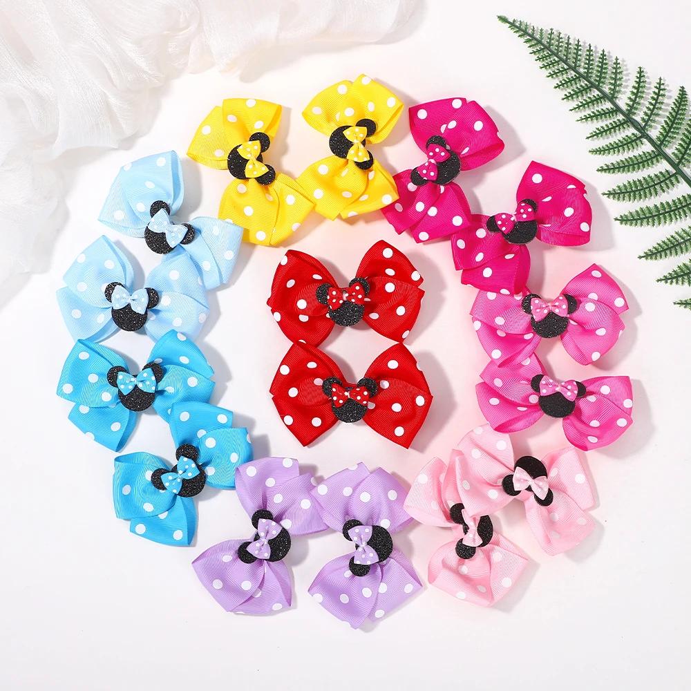 Pince à cheveux avec gros nœuds de 3.9 pouces, 2 pièces/lot, pour petites filles, coiffure de fête d