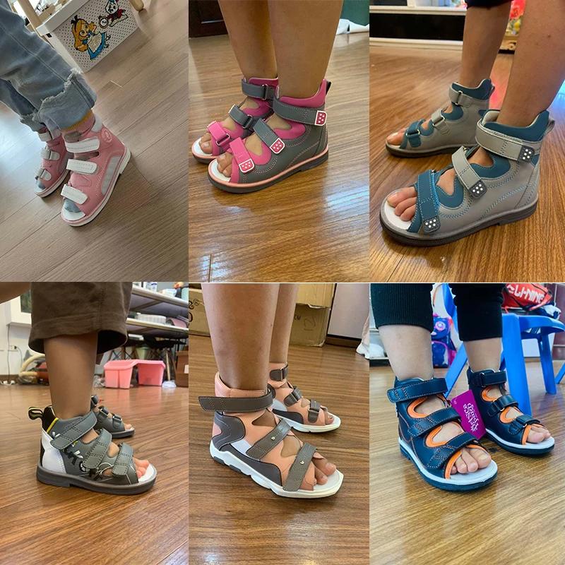 Sandales correctrices orthopédiques pour enfants, chaussures orthopédiques à fleurs pour filles, cha