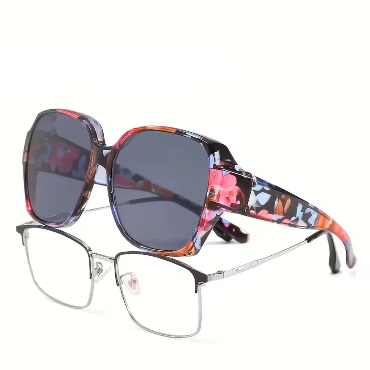 Lunettes de soleil polarisées 1/2/3 pièces à porter par-dessus les lunettes pour hommes et femmes, l