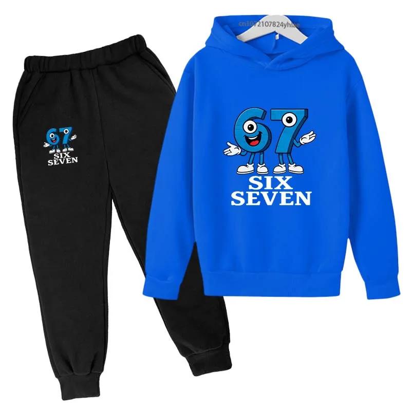 Ensemble survêtement enfants 2 pièces chiffres Six Sept - Sweat capuche pantalon garçons filles