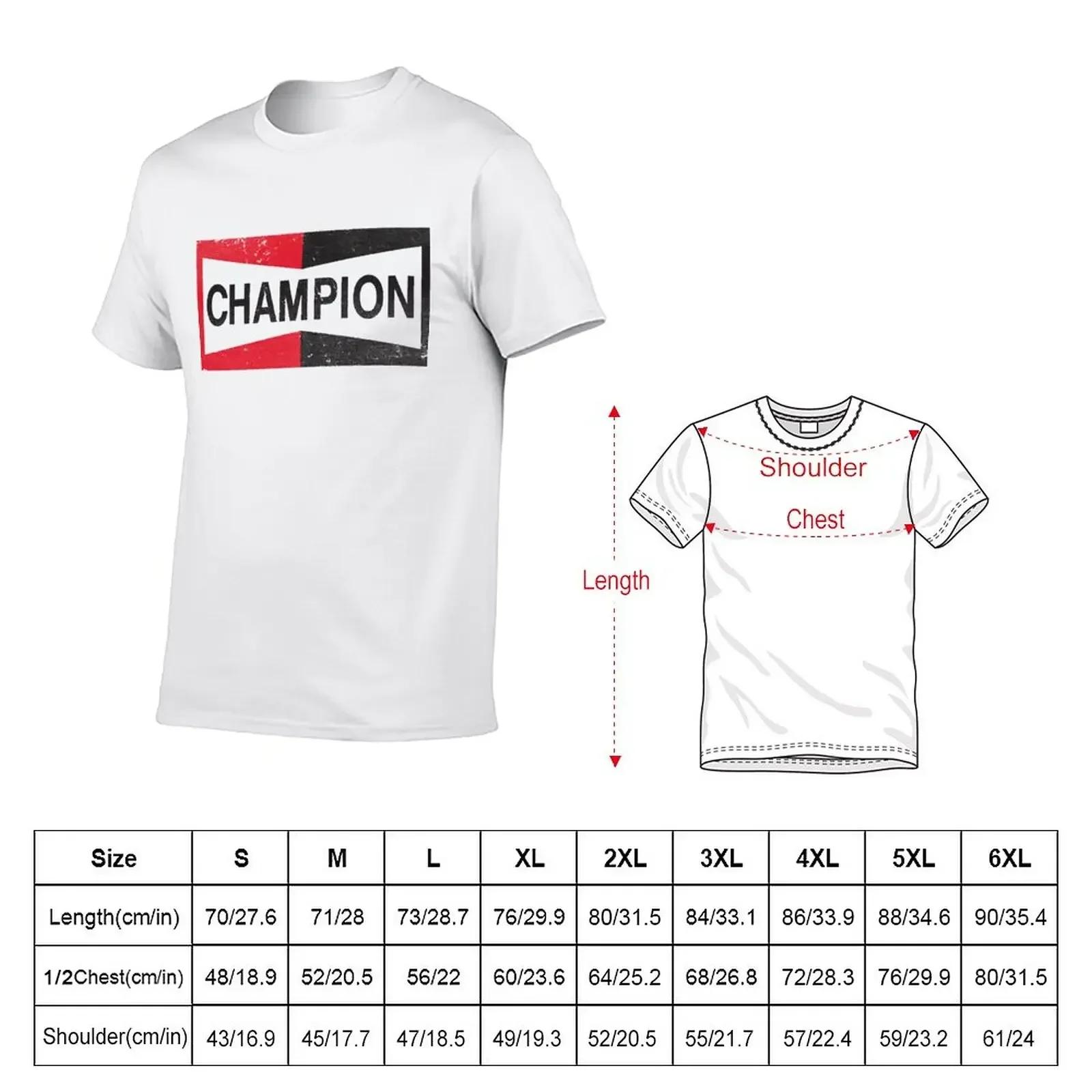 CHAMPION-T-Shirt Manches Courtes pour Homme, Slim Fit, Spark Plug, Retro DistMurcia, Emblem-Cl, Nouv
