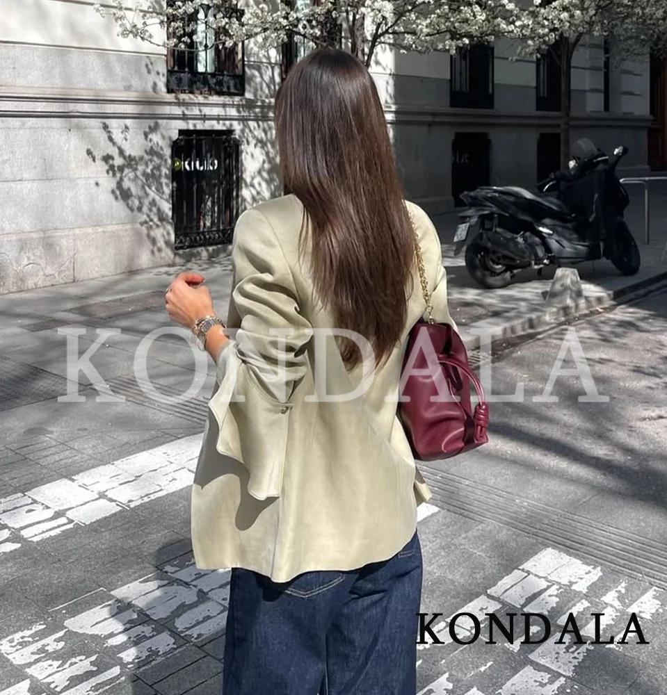 Blazer Chic et Luxueux KONDALA pour Femme – Nouvelle Tendance Printemps 2026 – Blazer Décontracté po
