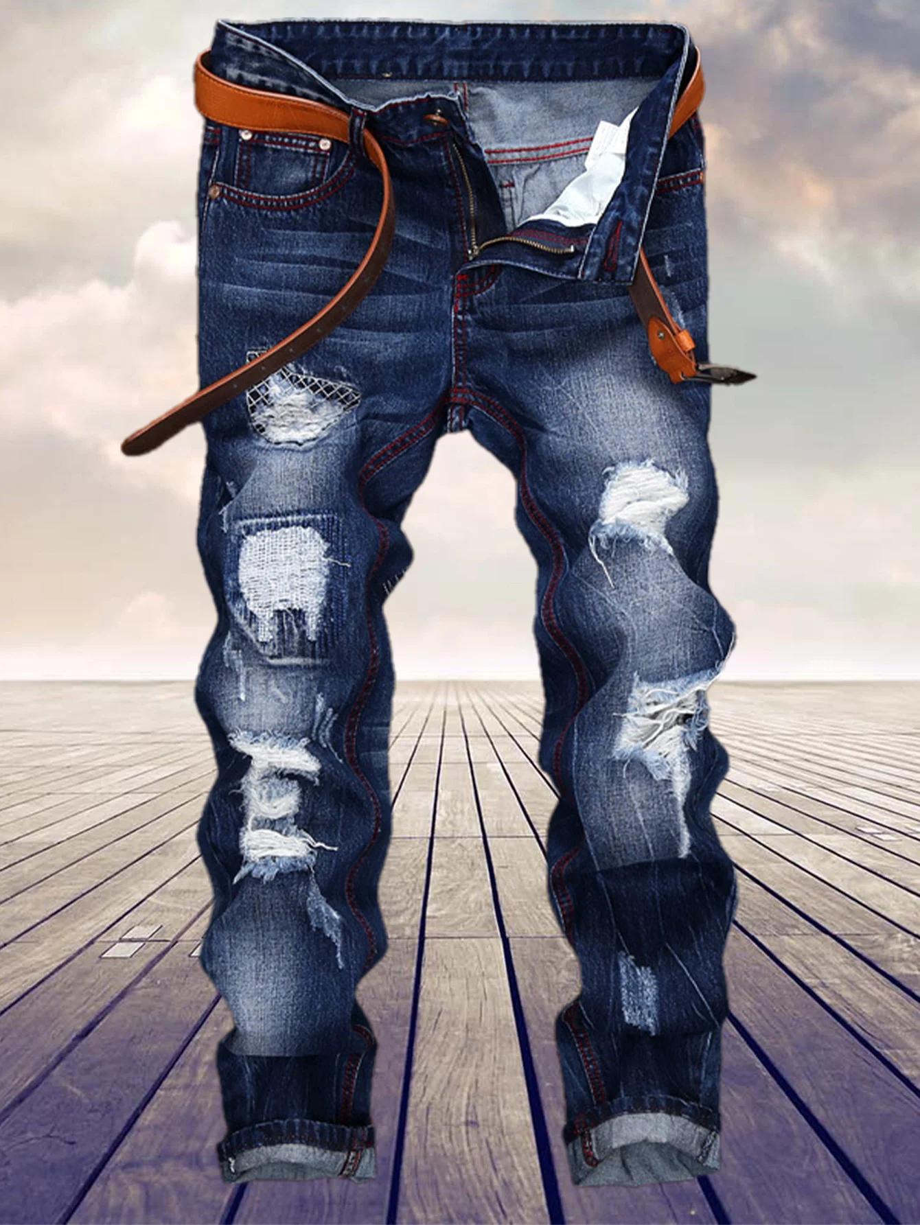 Tendance des jeunes américains pour fabriquer des jeans droits des vieux hommes