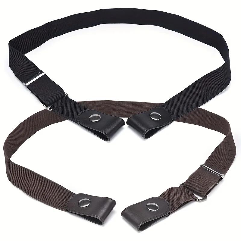 Ceinture élastique invisible sans couture pour hommes et femmes, ceinture de jeans unisexe, longueur