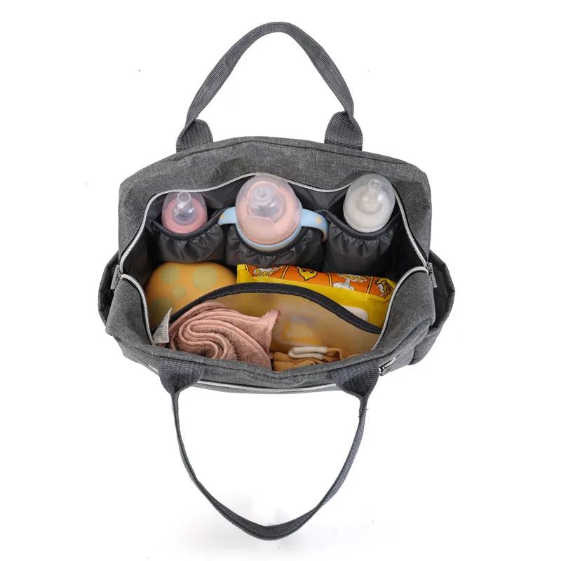 Sac à langer imperméable bébé - Sac de voyage maternité bandoulière pour poussette et sorties