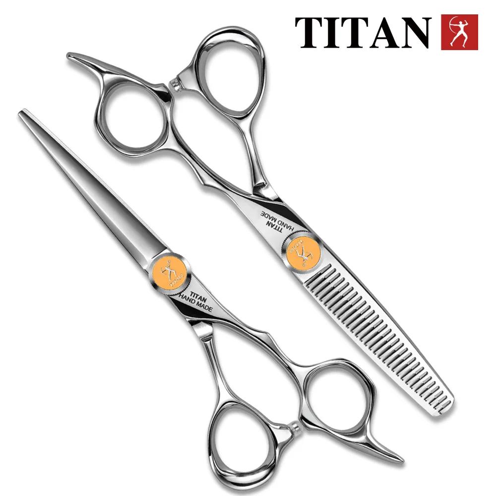 Titan ciseaux à cheveux professionnels coupe amincissante ciseaux à cheveux de barbier ciseaux de co